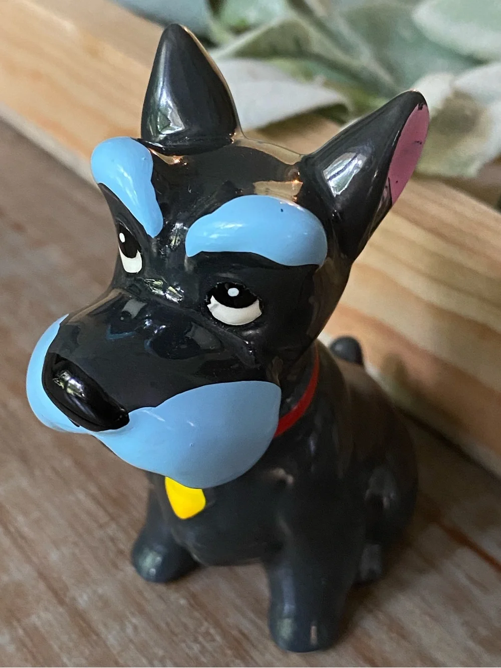 RARE Vtg Disney Japan Lady And The Tramp Jock Ceramic Porcelain Figurine 3.5